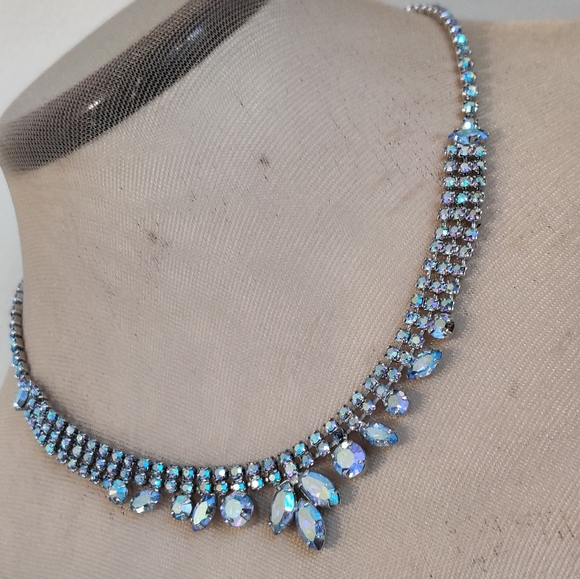 Vintage Sparkly Crystal Necklace Sherman Vibe - Picture 11 of 16